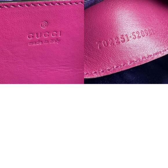 GUCCI Pink Leather Shoulder Bag - Picture 5 of 5